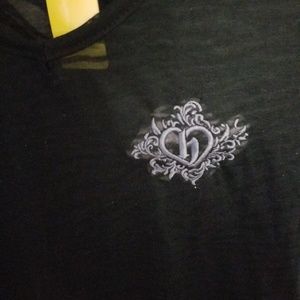 Hostility Tops - Hostility Black V Neck Long Sleeve Top Hostility Tops - Hostility Black V Neck Long Sleeve Top